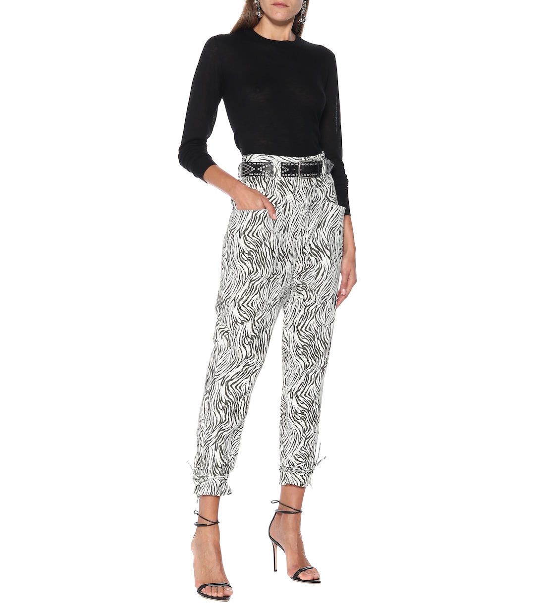 Pantaloni Badeloisa in pelle stampata | Isabel Marant