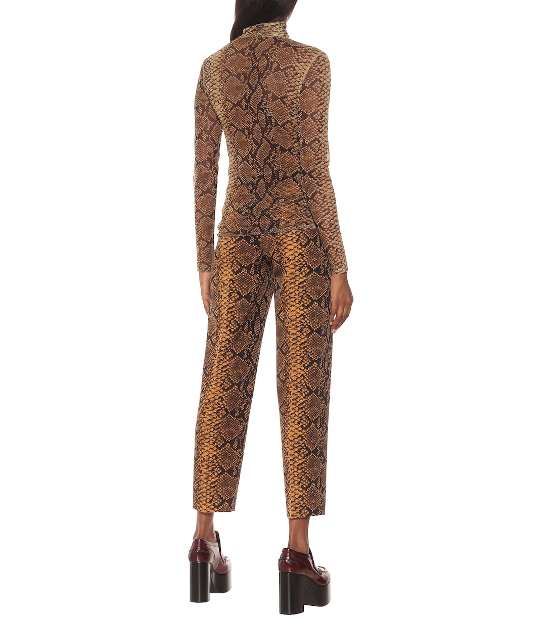 Dolcevita stretch a stampa pitone | Dries Van Noten