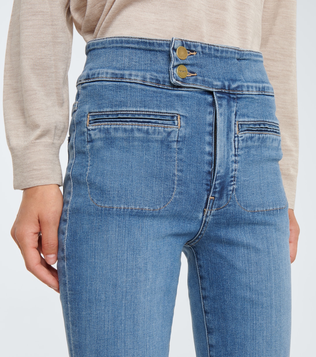 High-Rise Flared Jeans Le Hardy | Frame