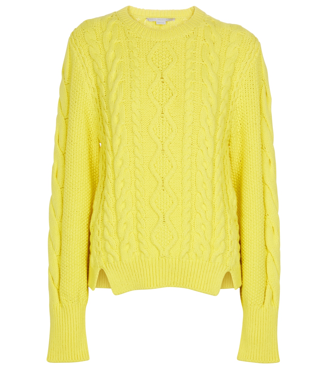 Cable-knit cotton-blend sweater | Stella McCartney