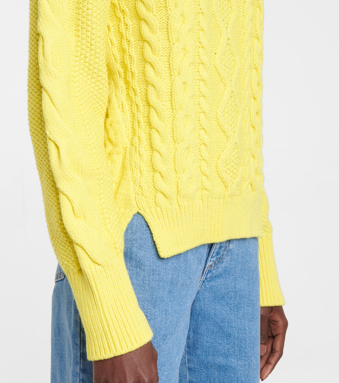 Cable-knit cotton-blend sweater | Stella McCartney
