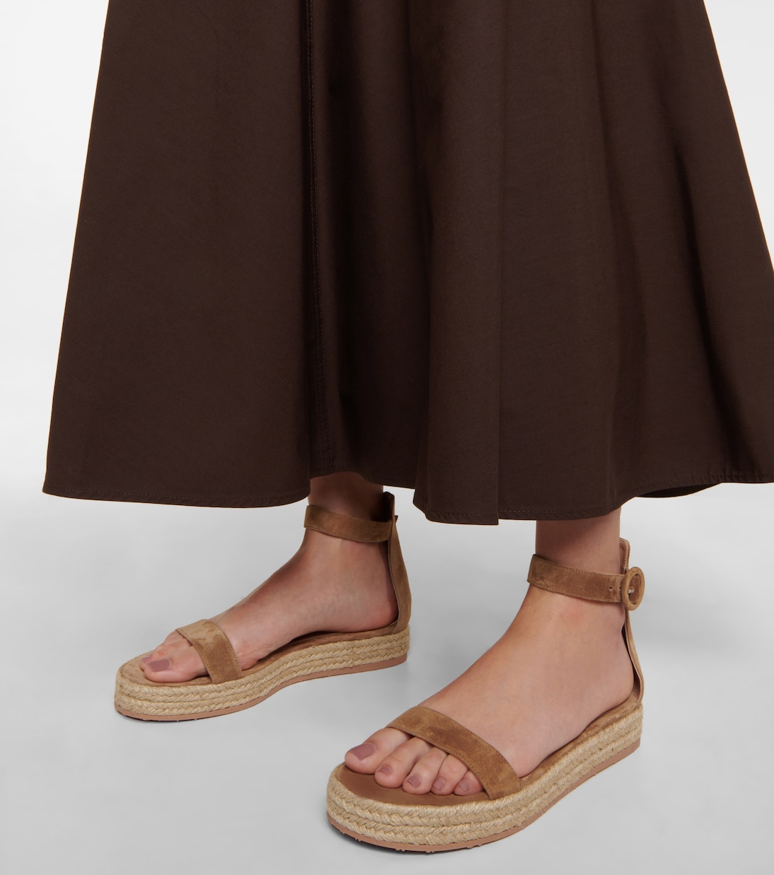 Sandali espadrillas Portofino in suede | Gianvito Rossi