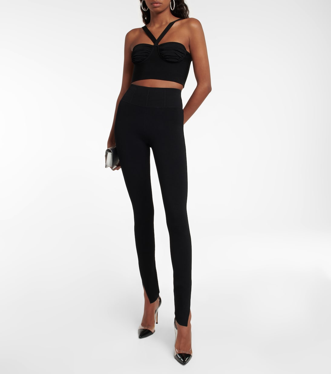 Leggings con bajo dividido | Galvan