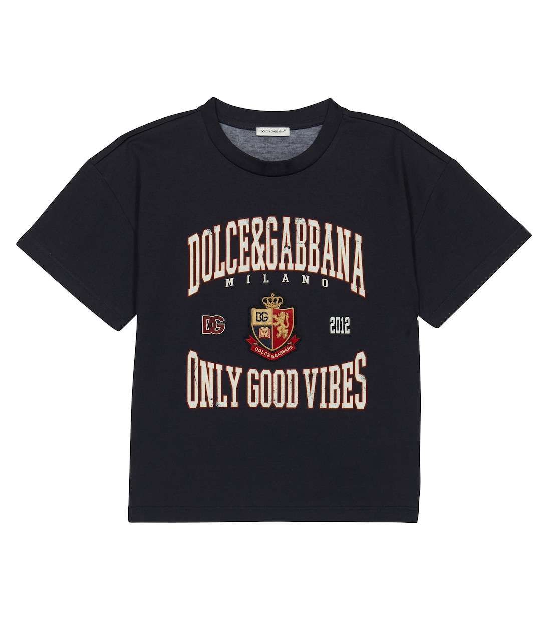 T-shirt in jersey di cotone con stampa | Dolce&Gabbana Kids