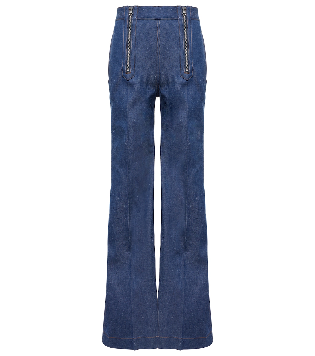 Jeans anchos de tiro alto con cremallera | Victoria Beckham