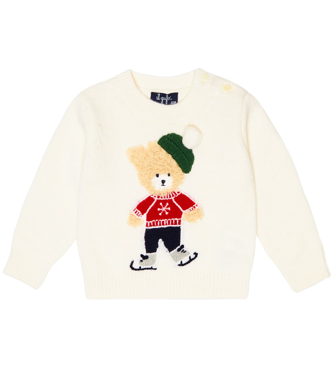 Baby intarsia wool sweater | Il Gufo
