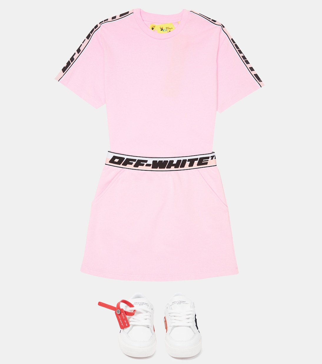 T-shirt in cotone con logo | Off-White Kids