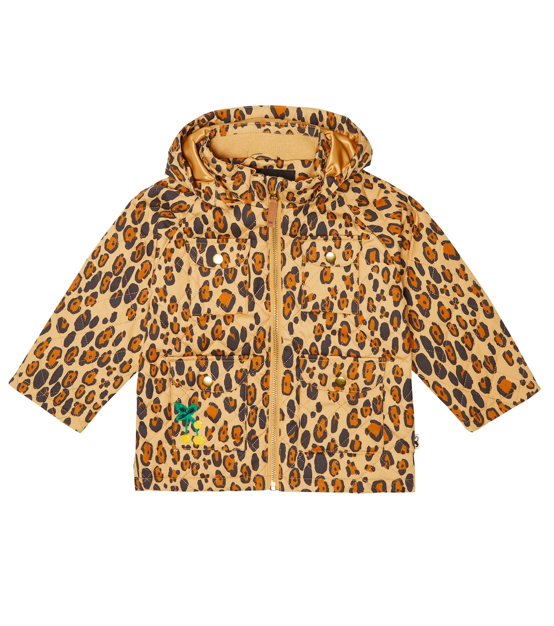 Chaqueta acolchada con print de leopardo | Mini Rodini