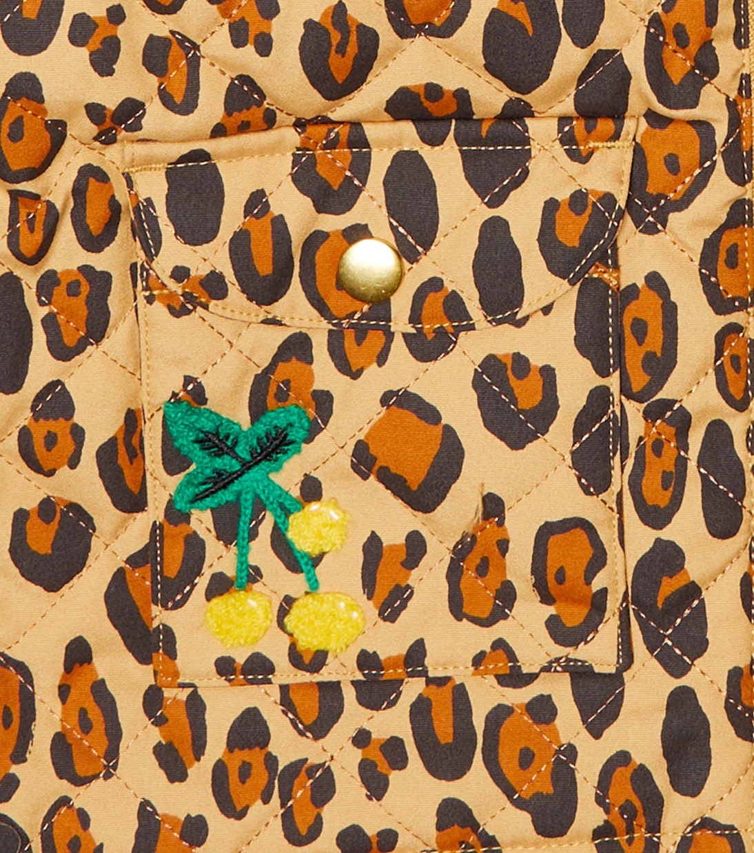 Chaqueta acolchada con print de leopardo | Mini Rodini