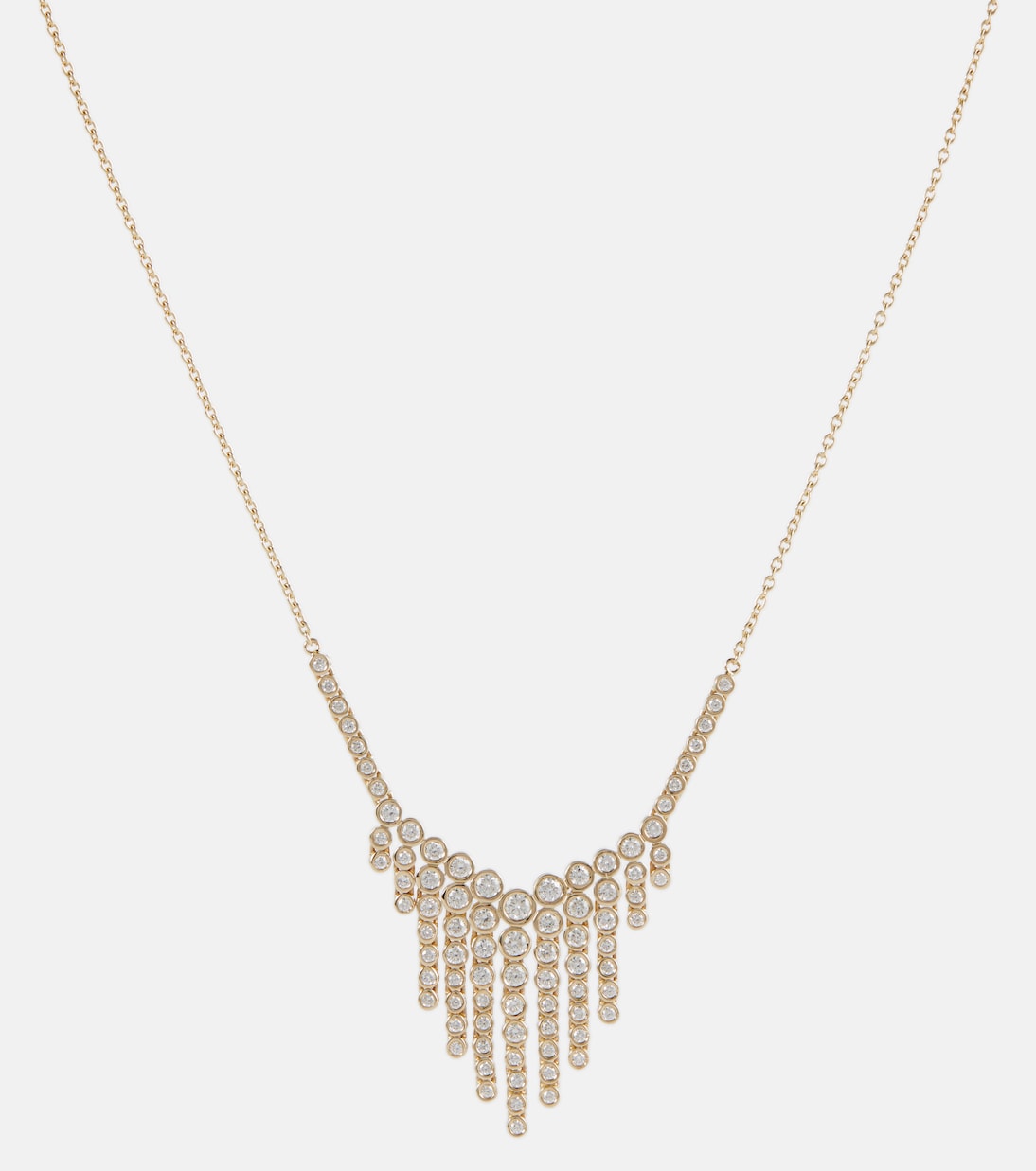 Collana Fringe in oro 14kt con diamanti | Ondyn