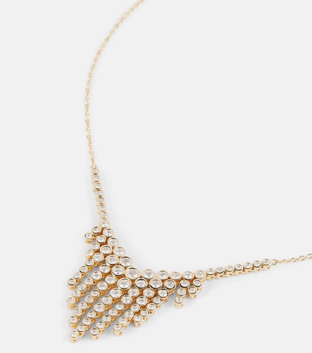 Collana Fringe in oro 14kt con diamanti | Ondyn