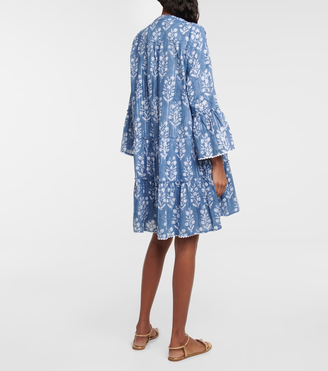 Floral cotton-blend minidress | Juliet Dunn
