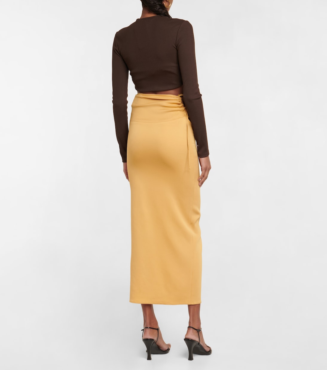 Falda midi con adornos | Christopher Esber