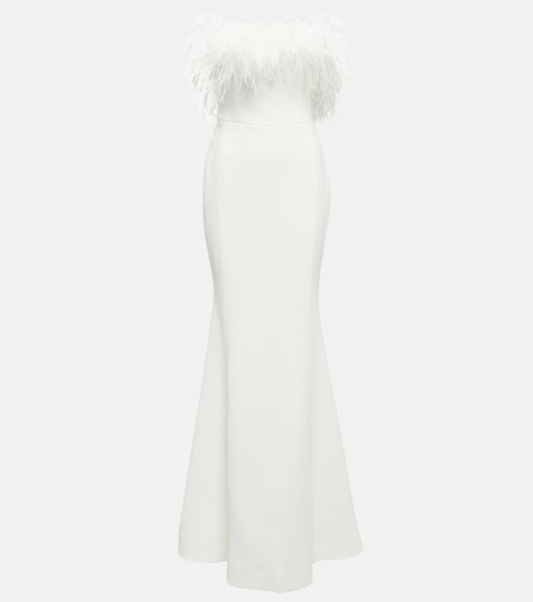 Bridal Grace feather-trimmed gown | Rebecca Vallance