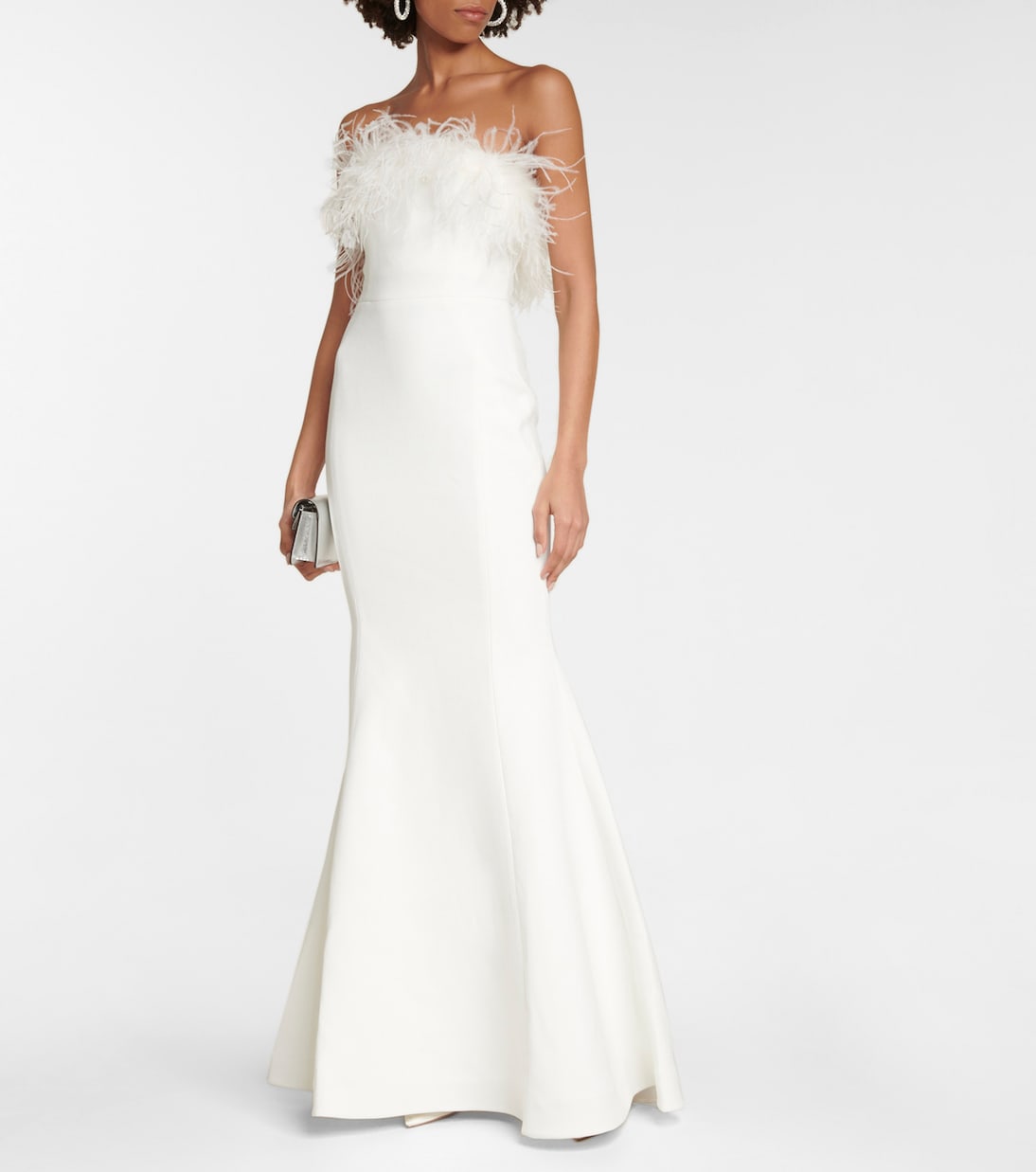 Bridal Grace feather-trimmed gown | Rebecca Vallance