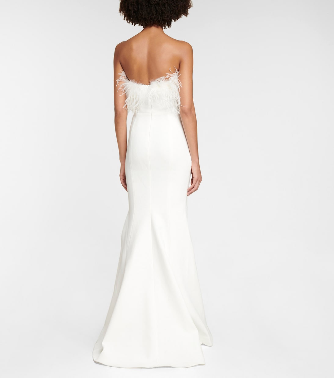 Bridal Grace feather-trimmed gown | Rebecca Vallance