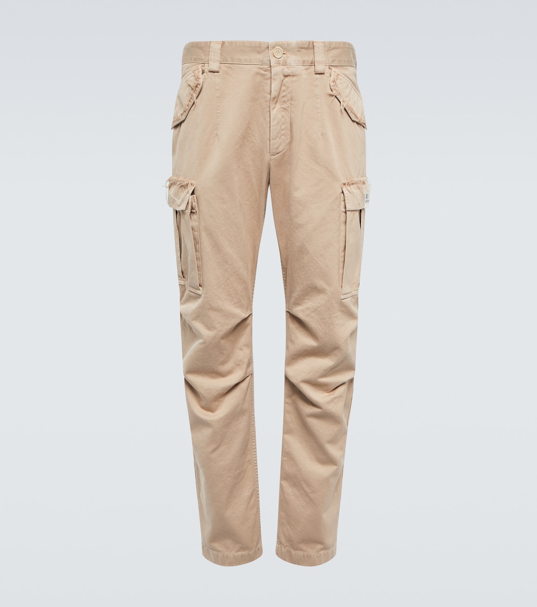 Pantalones cargo de algodón teñido en prenda | Dolce&Gabbana