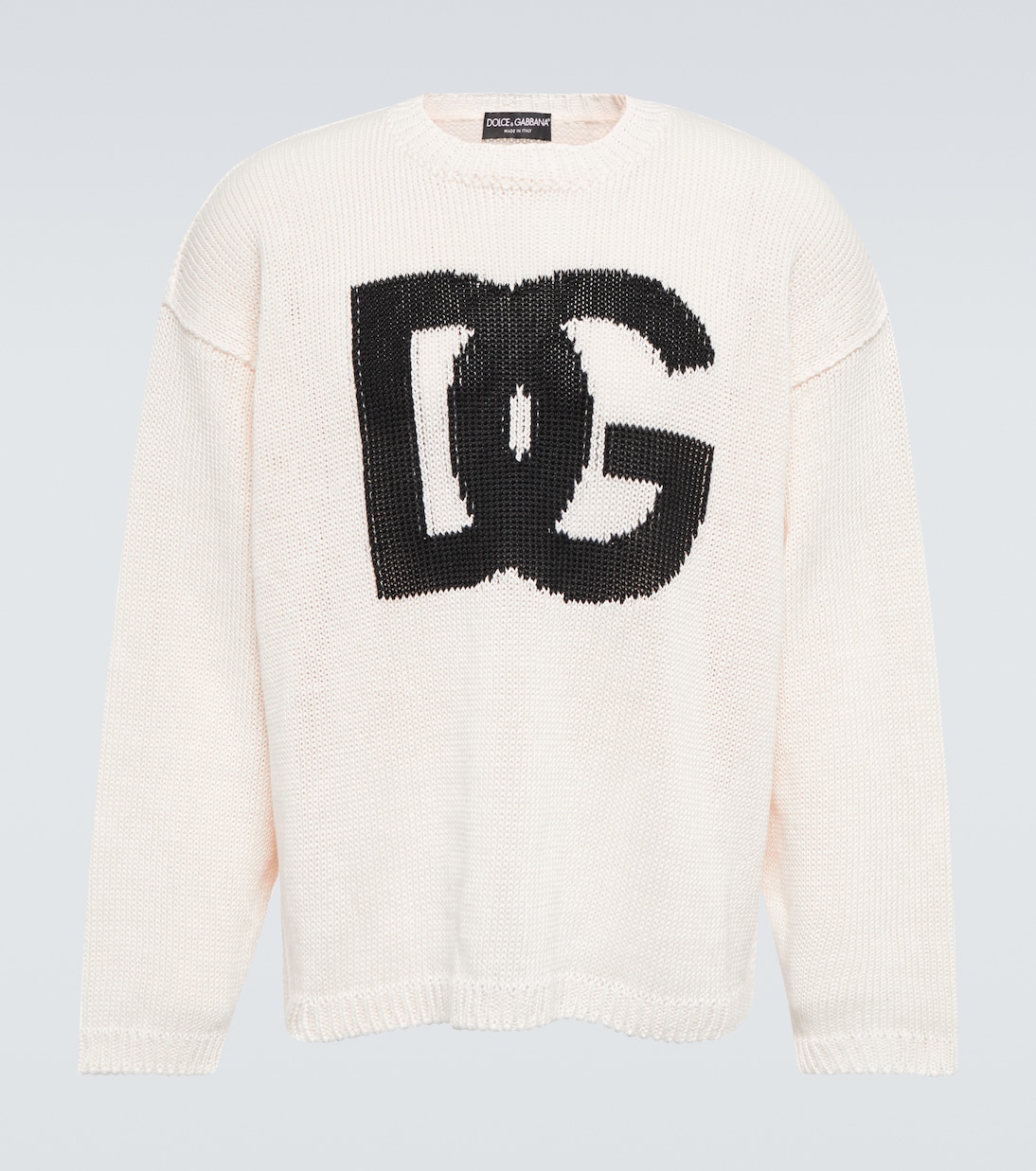 Jersey de lino en intarsia | Dolce&Gabbana