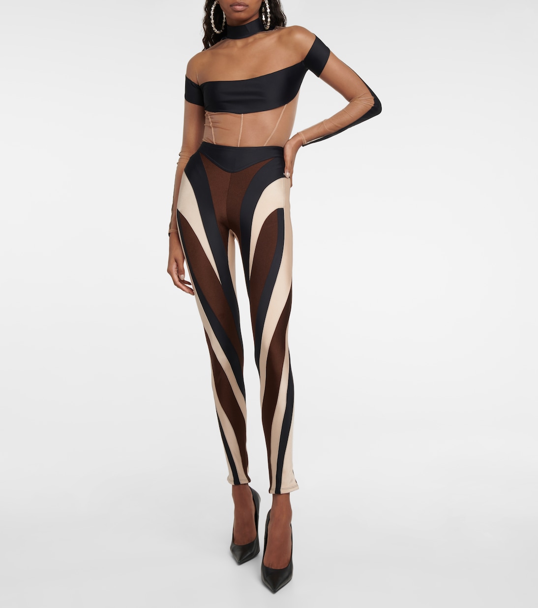 Paneled bodysuit | Mugler