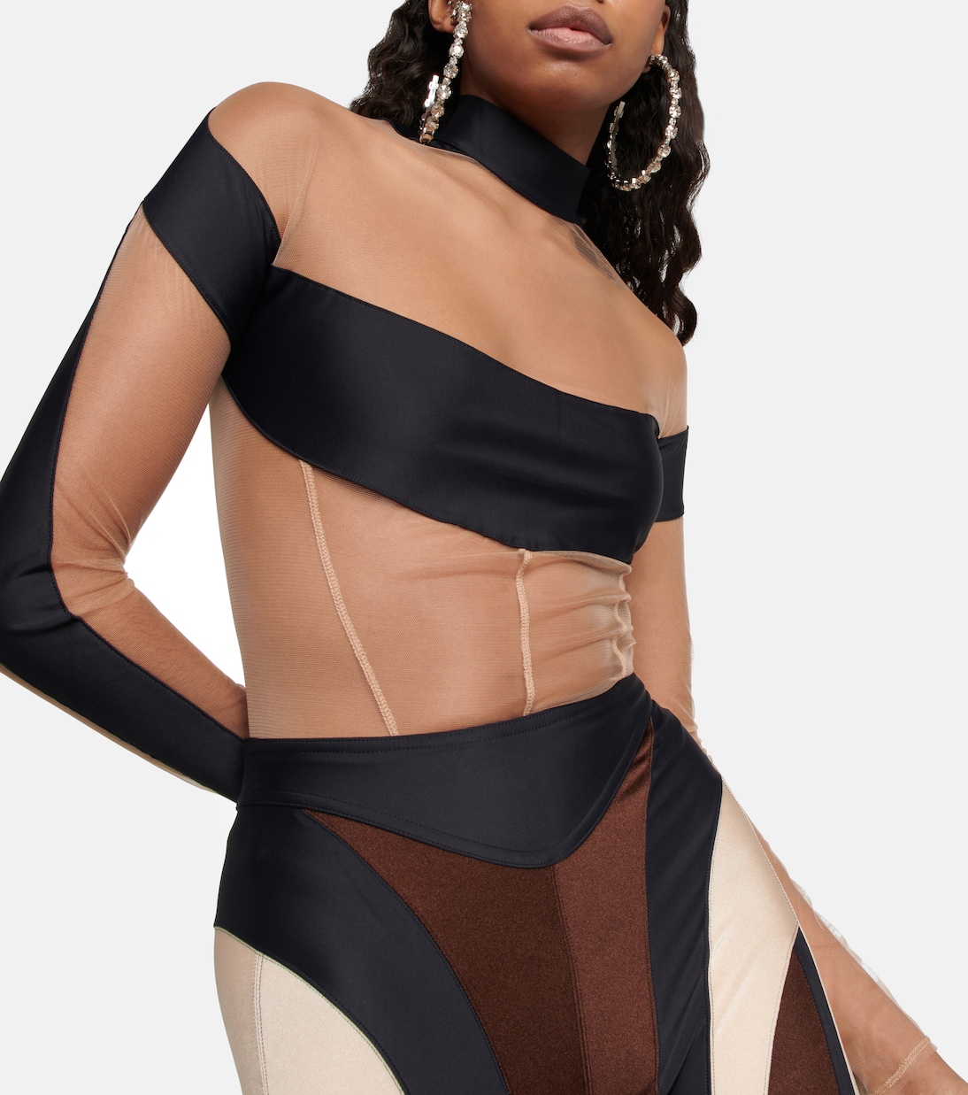 Paneled bodysuit | Mugler