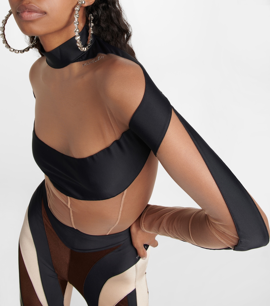 Paneled bodysuit | Mugler