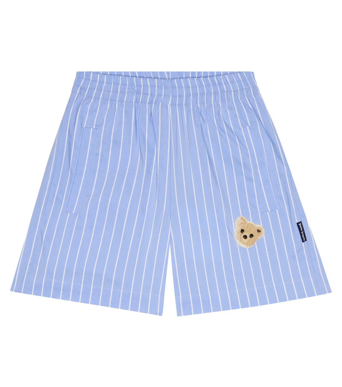 Shorts en mezcla de algodón a rayas | Palm Angels Kids