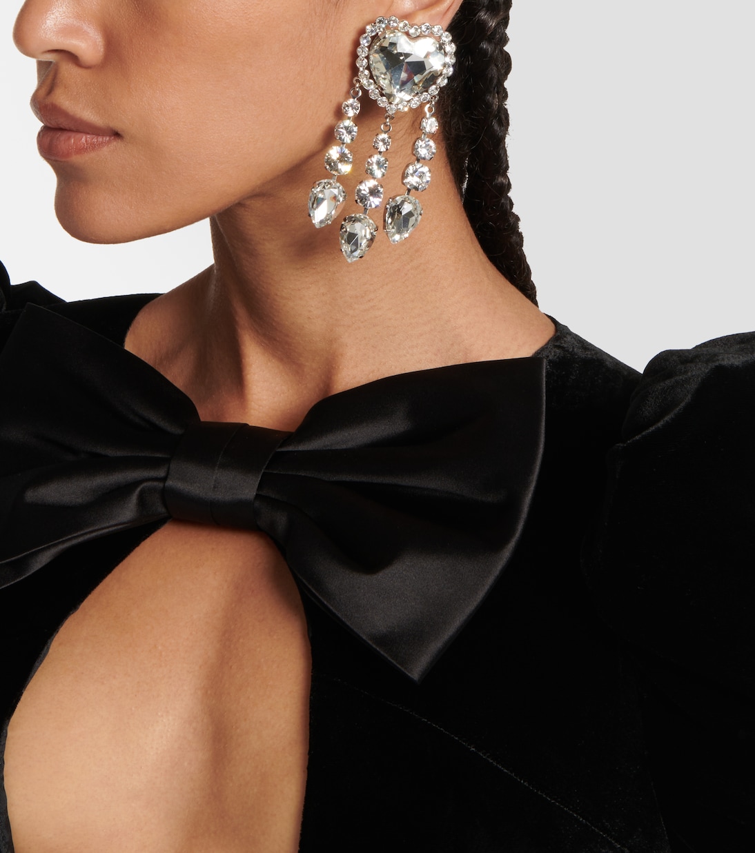 Embellished clip-on earrings | Alessandra Rich