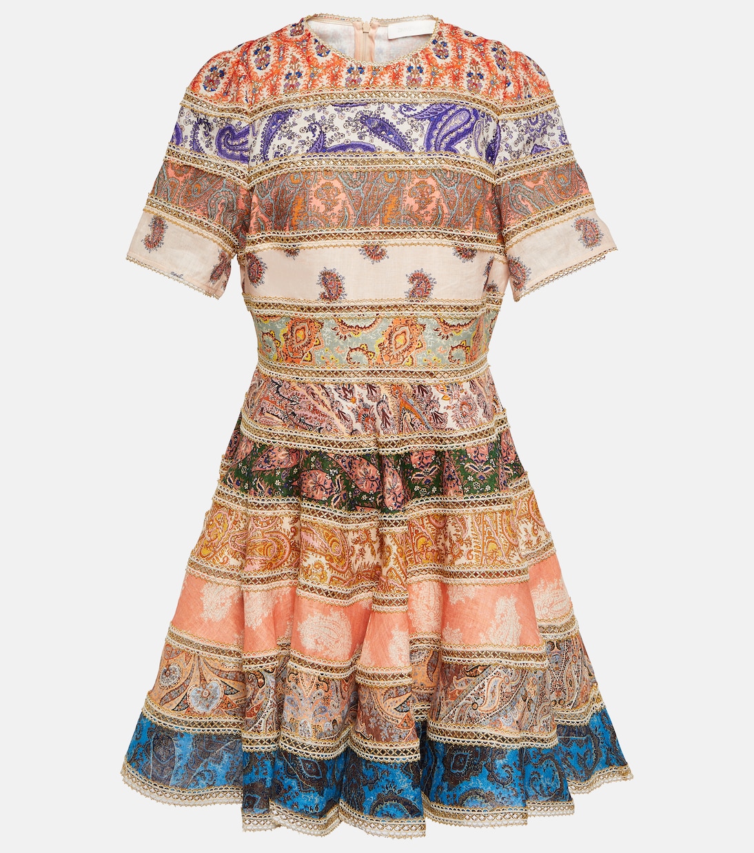 Bedrucktes Minikleid Devi Spliced | Zimmermann