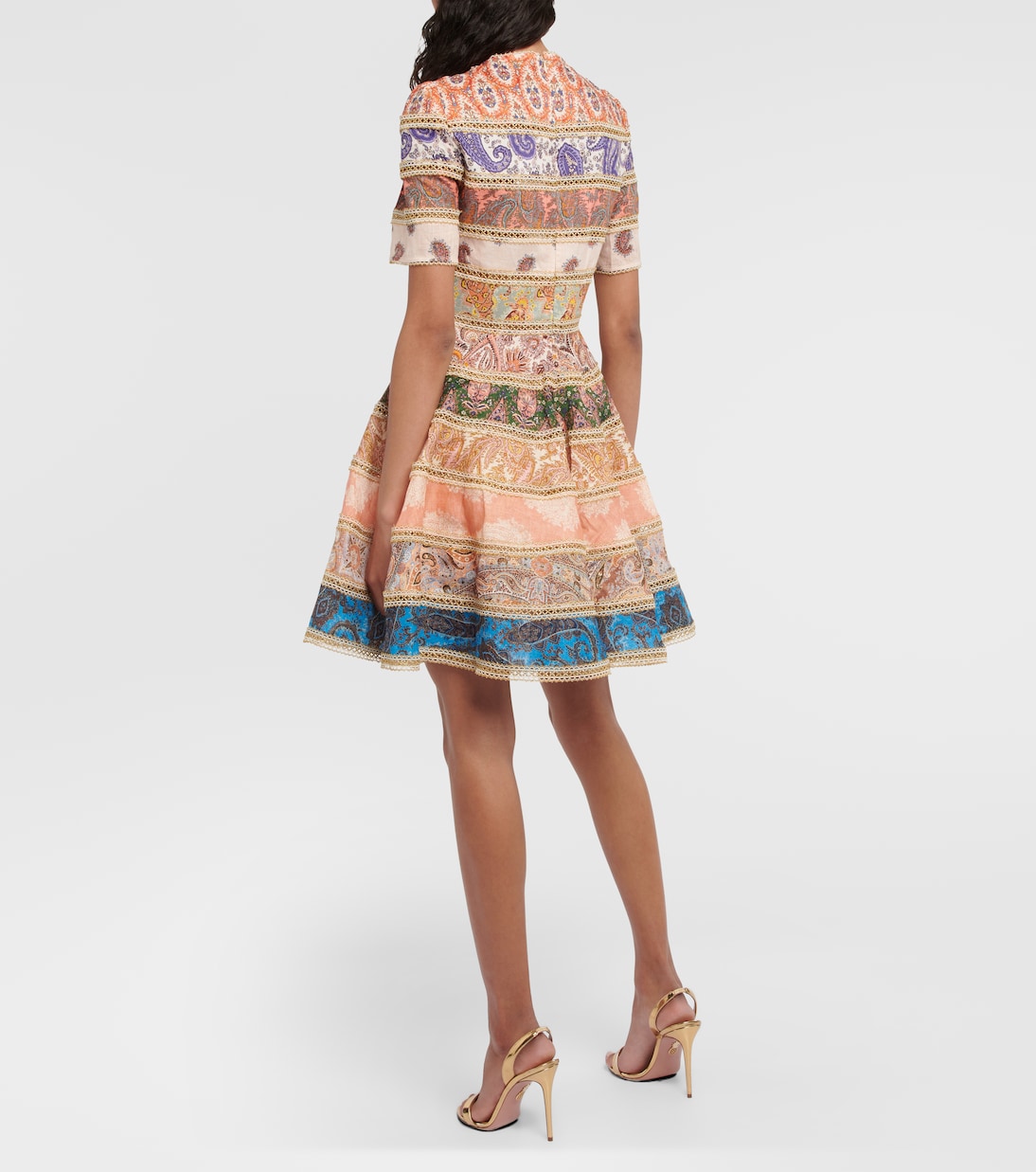 Bedrucktes Minikleid Devi Spliced | Zimmermann