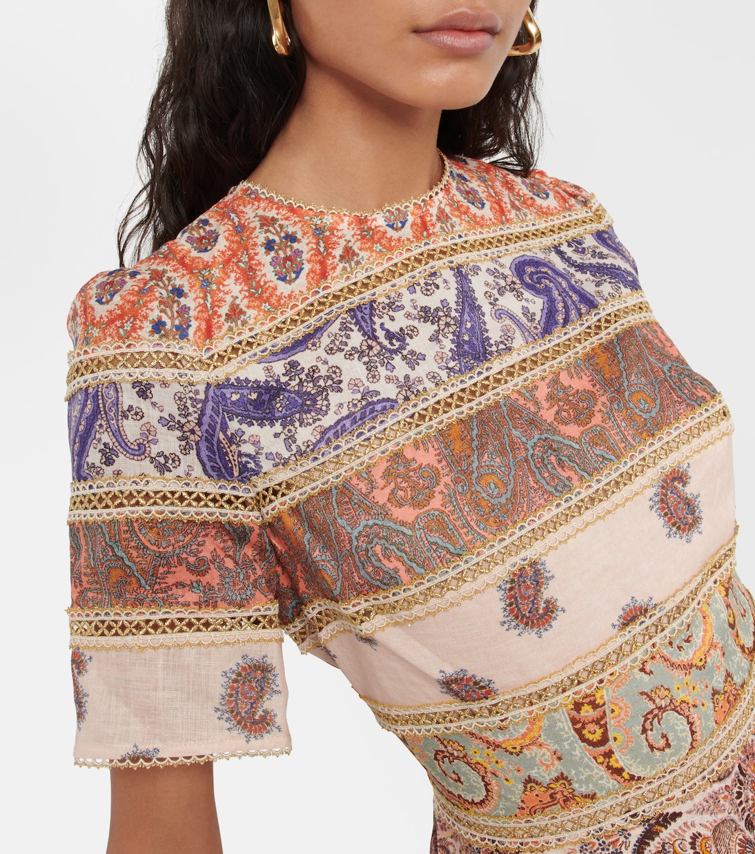 Bedrucktes Minikleid Devi Spliced | Zimmermann