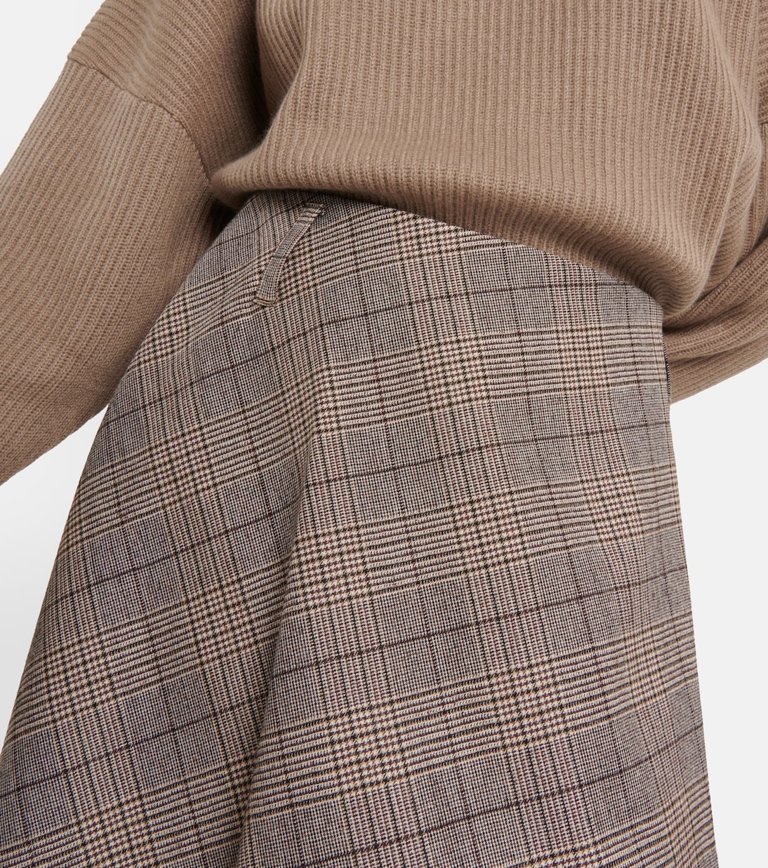 Minirock aus Wolle und Baumwolle | Brunello Cucinelli