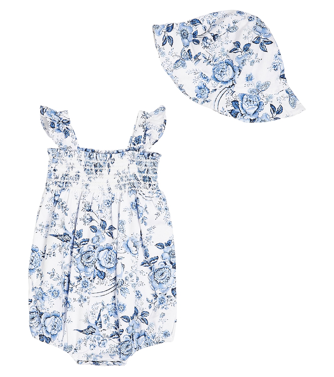 Bebé - set de mono y gorro de algodón floral | Polo Ralph Lauren Kids