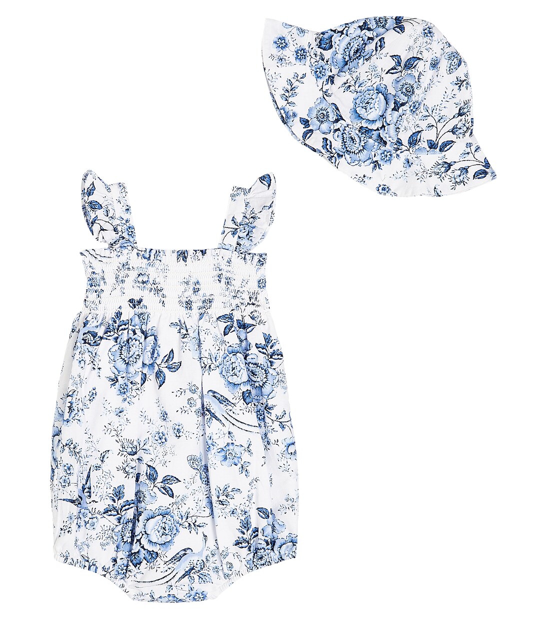Bebé - set de mono y gorro de algodón floral | Polo Ralph Lauren Kids