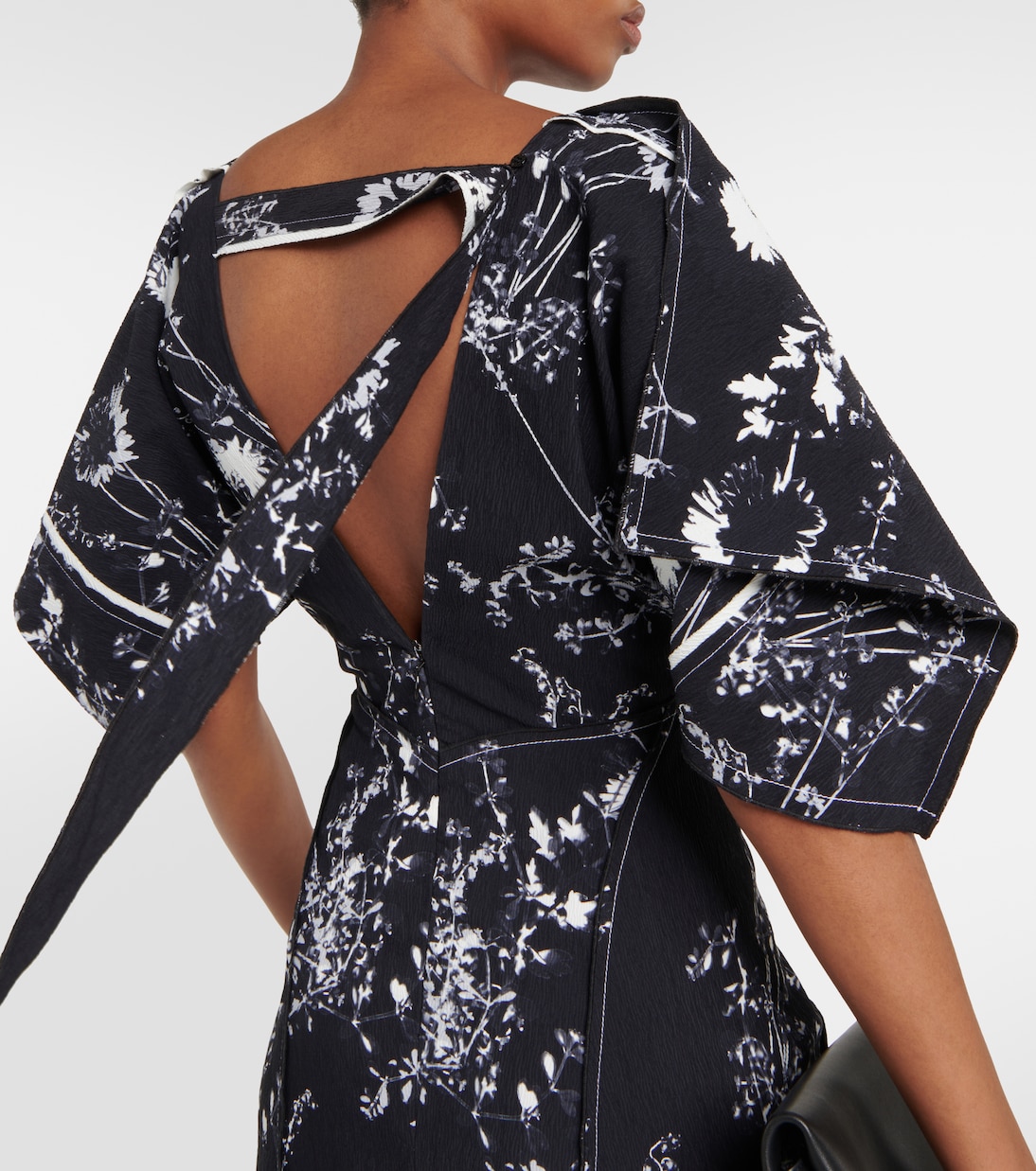 Robe midi à fleurs | Victoria Beckham