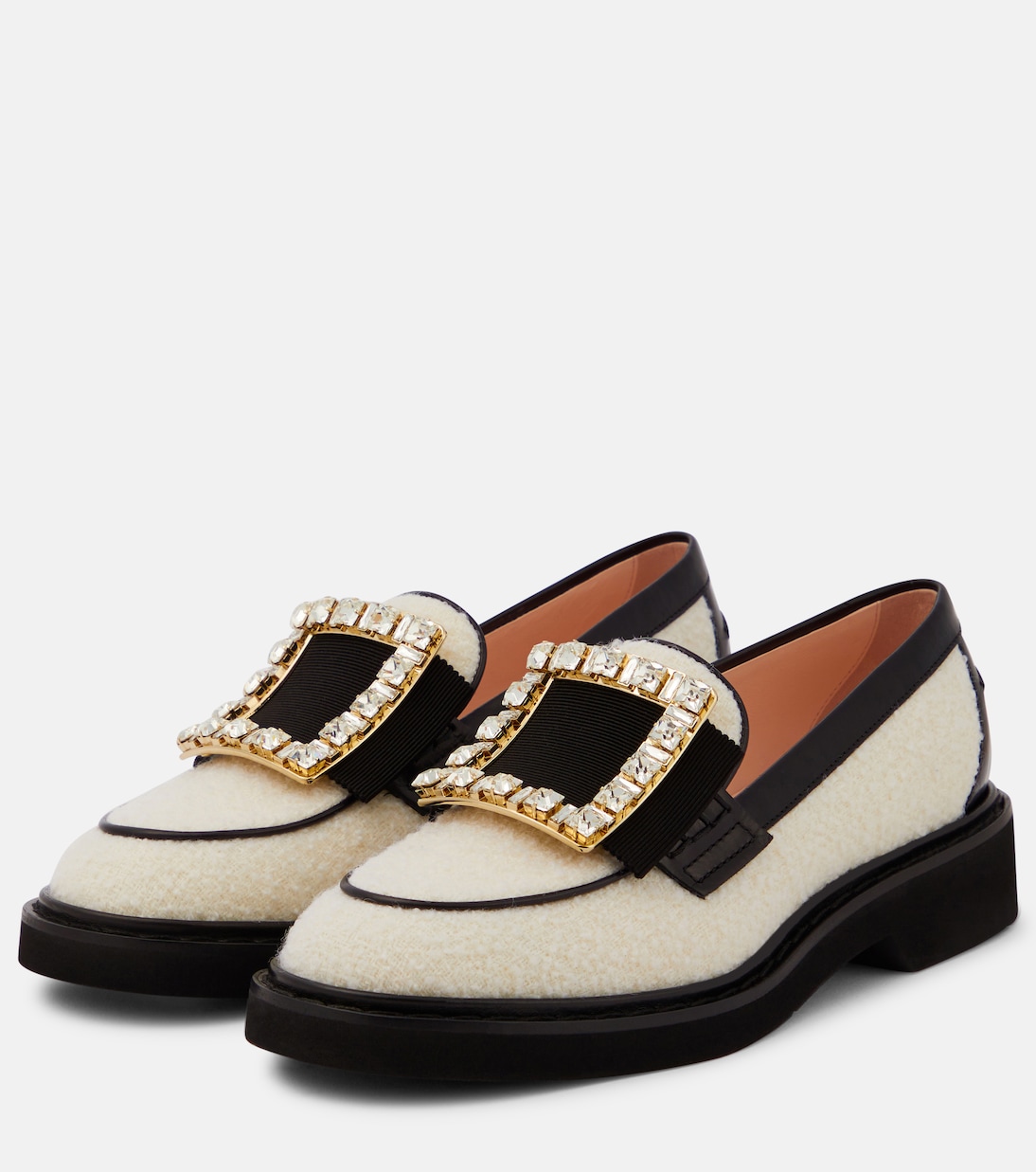 Mocassini Viv' Rangers in bouclé di lana | Roger Vivier