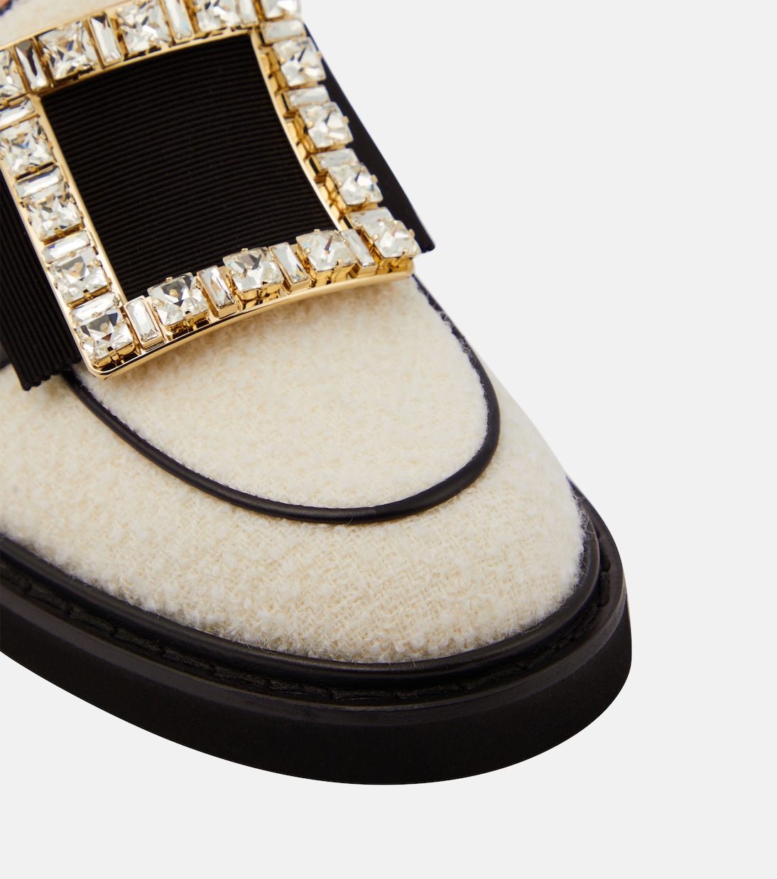 Mocassini Viv' Rangers in bouclé di lana | Roger Vivier