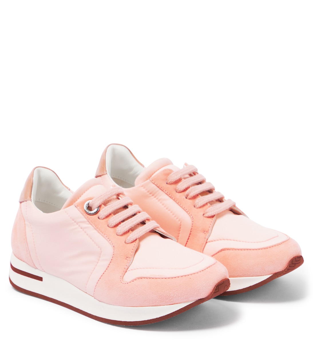 My Wind suede-trimmed sneakers | Loro Piana Kids