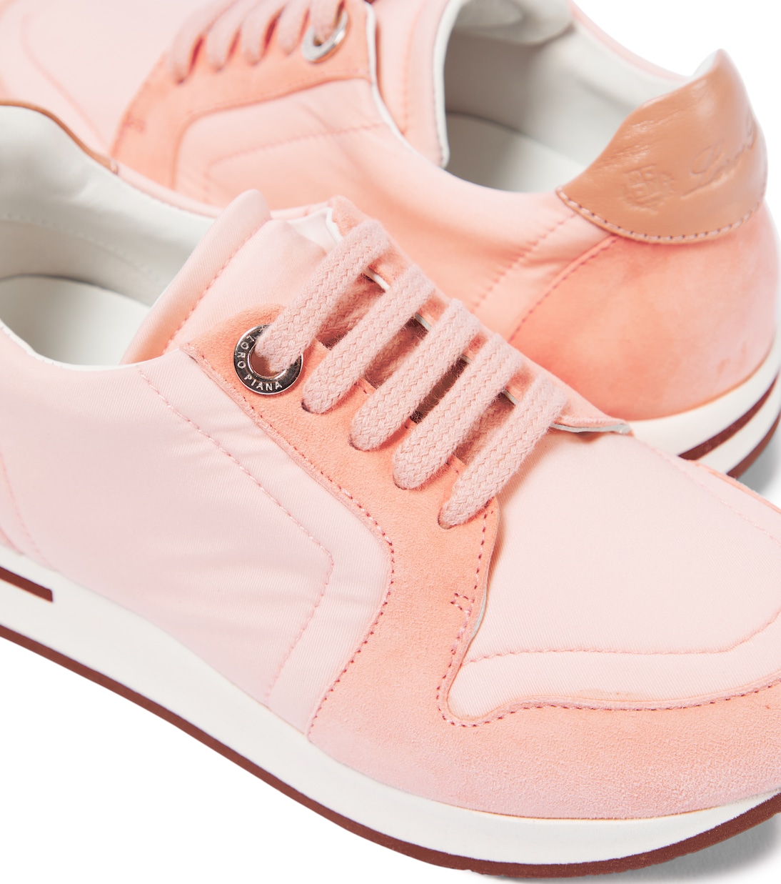 My Wind suede-trimmed sneakers | Loro Piana Kids