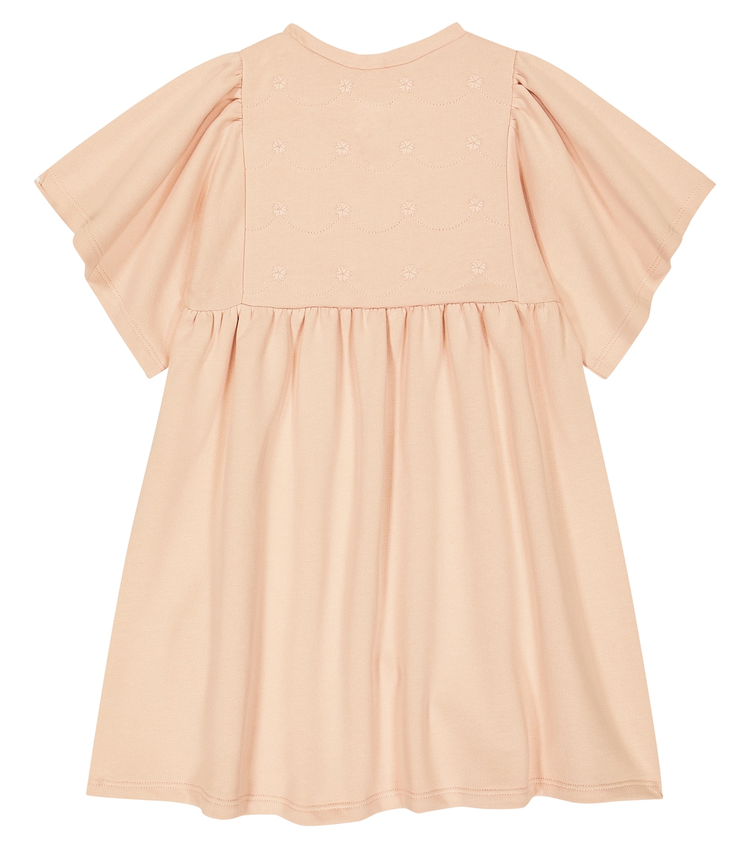 Vestido de algodón con volantes | Chloé Kids