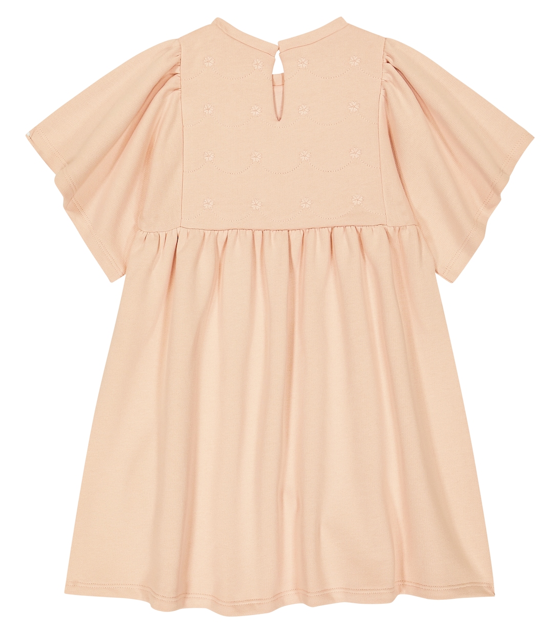 Vestido de algodón con volantes | Chloé Kids