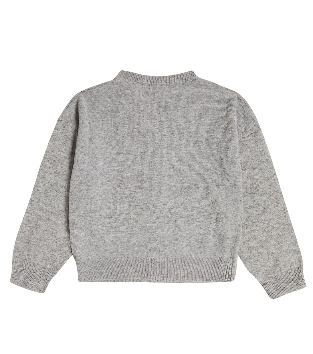 Lace-trimmed wool cardigan | Monnalisa