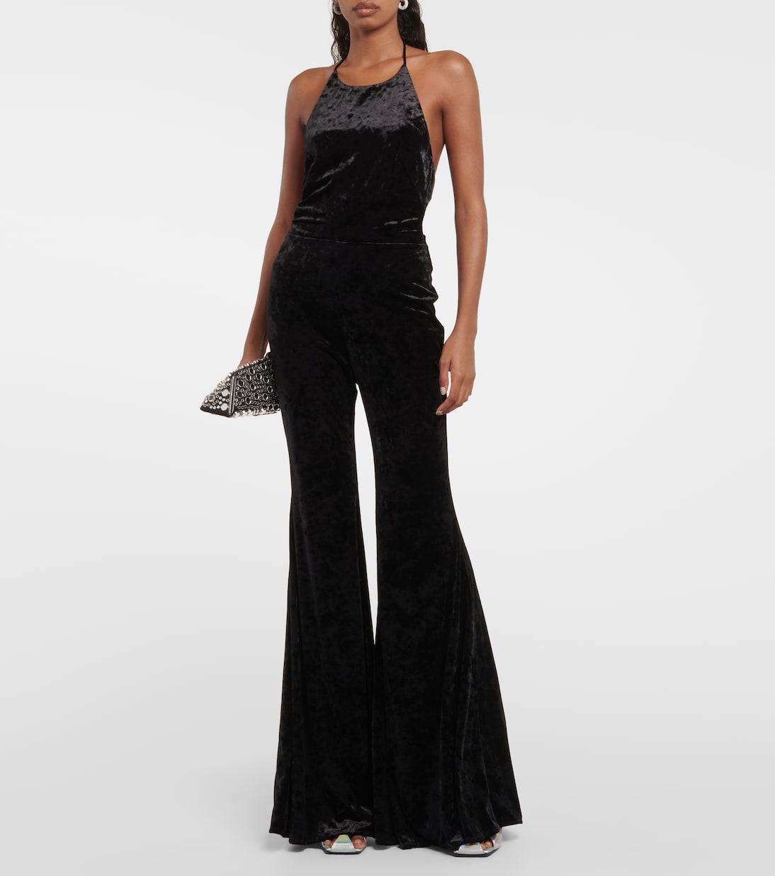 Mono flared de terciopelo | Alexandre Vauthier
