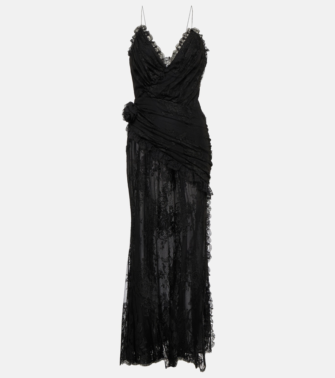 Robe longue en dentelle | Alessandra Rich