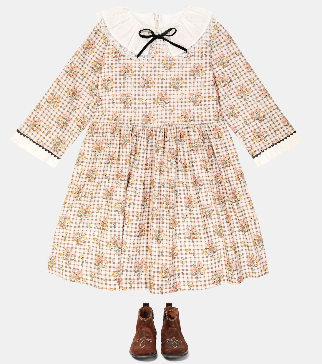 Vestido de algodón a cuadros vichy | La Coqueta