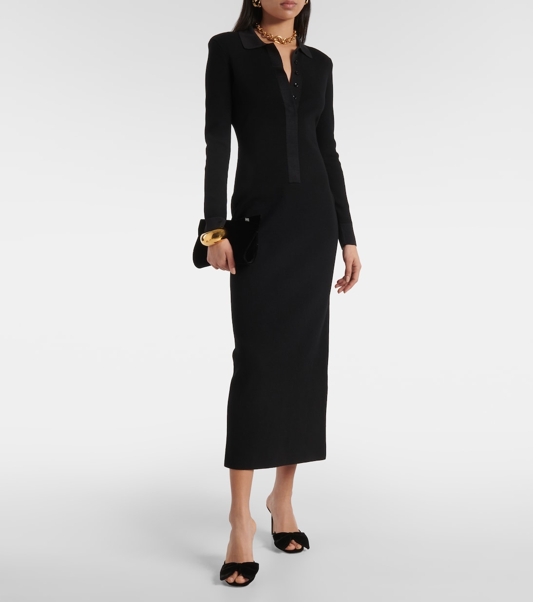 Pantoletten Brigitte 85 aus Samt | Tom Ford