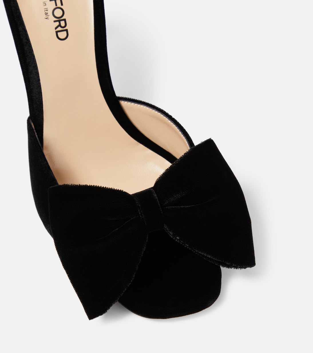 Pantoletten Brigitte 85 aus Samt | Tom Ford