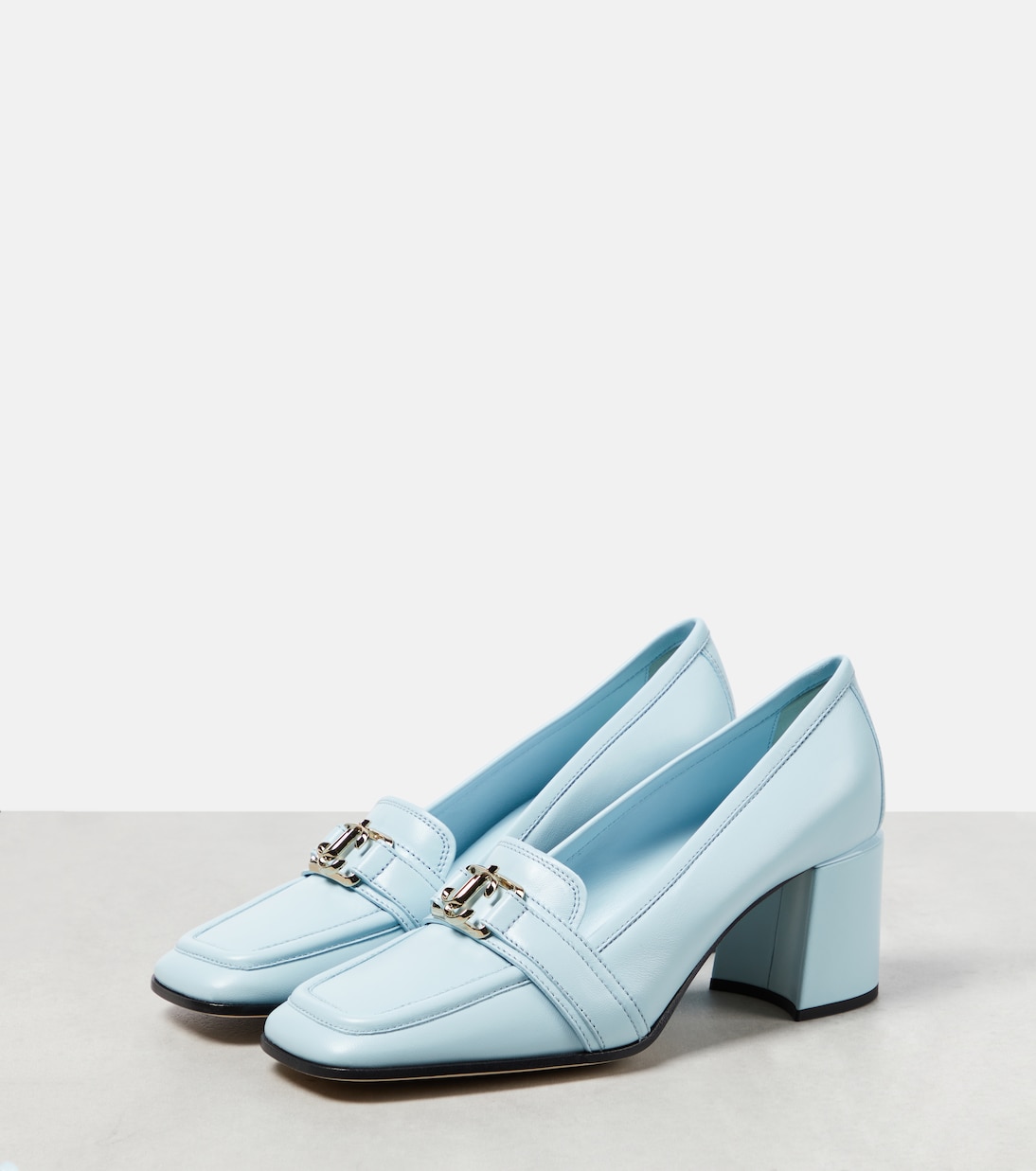 Evin 65 leather loafer pumps | Jimmy Choo