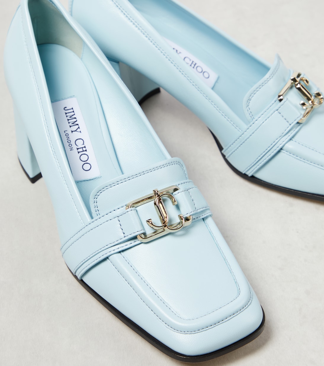 Evin 65 leather loafer pumps | Jimmy Choo