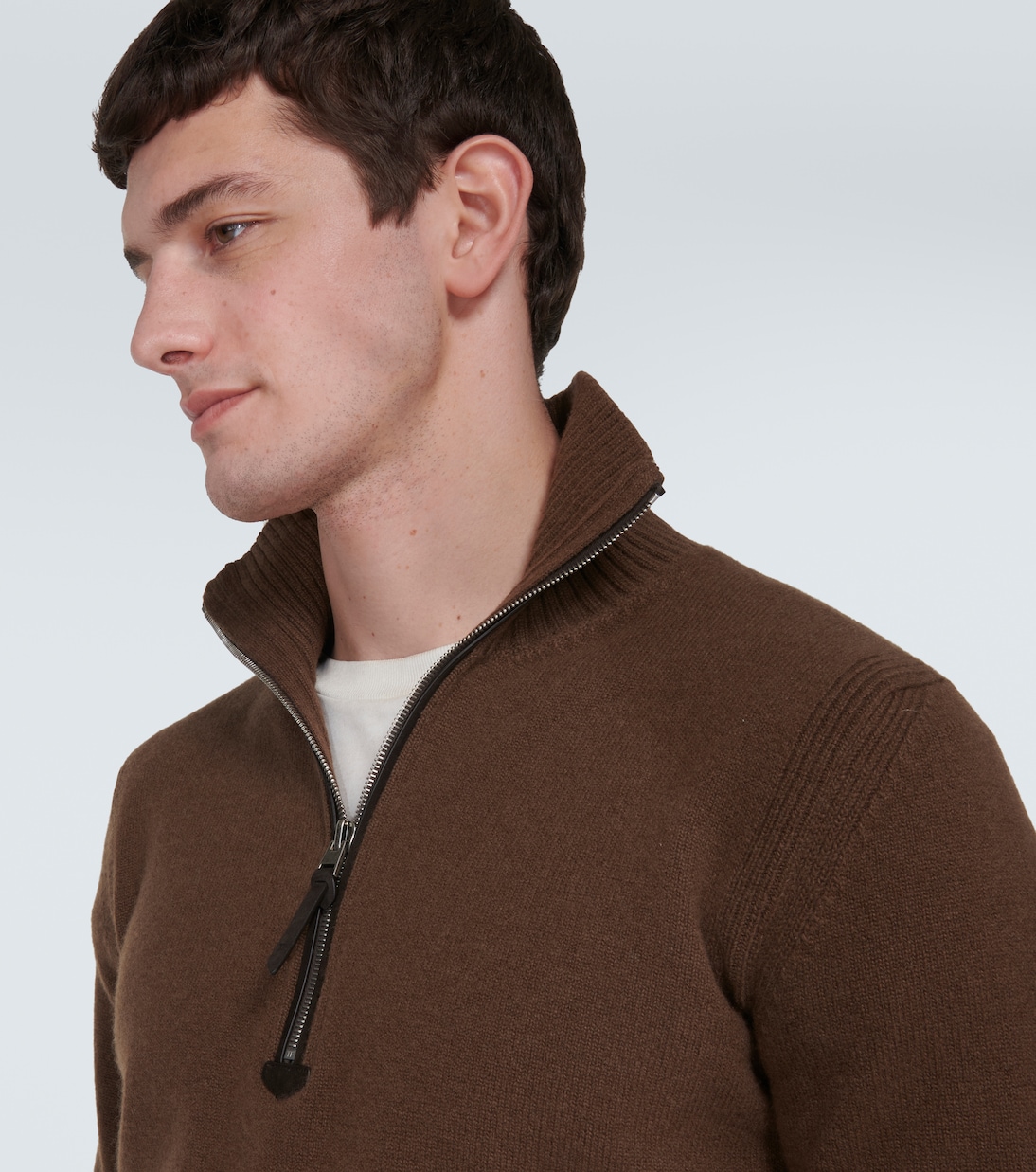 Wool-blend half-zip sweater | Tom Ford