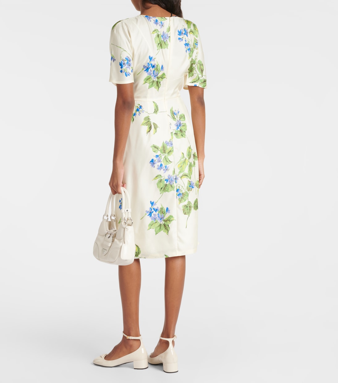 Vestido Elegante de Prada en Seda Mixta para Jóvenes
